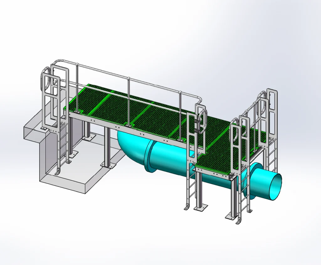 A render of an access platform